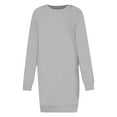 thumbnail image 2 of WJHWSX Womens Dresses,Dresses for Women,Womens Fall Dresses,Long Sleeve,Crew Neck,Breathable,Solid,XL(US:10), 2 of 4