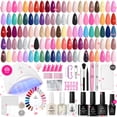 thumbnail image 1 of Kit de esmaltes de uñas en gel Beetles Gel con luz UV, juego de 68 piezas, 1 of 8