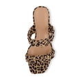 thumbnail image 4 of Dunes + CUSHIONAIRE Technology Women's Iris braided Heel Sandal +Memory Foam and Wide Widths Available, Leopard 9, 4 of 5