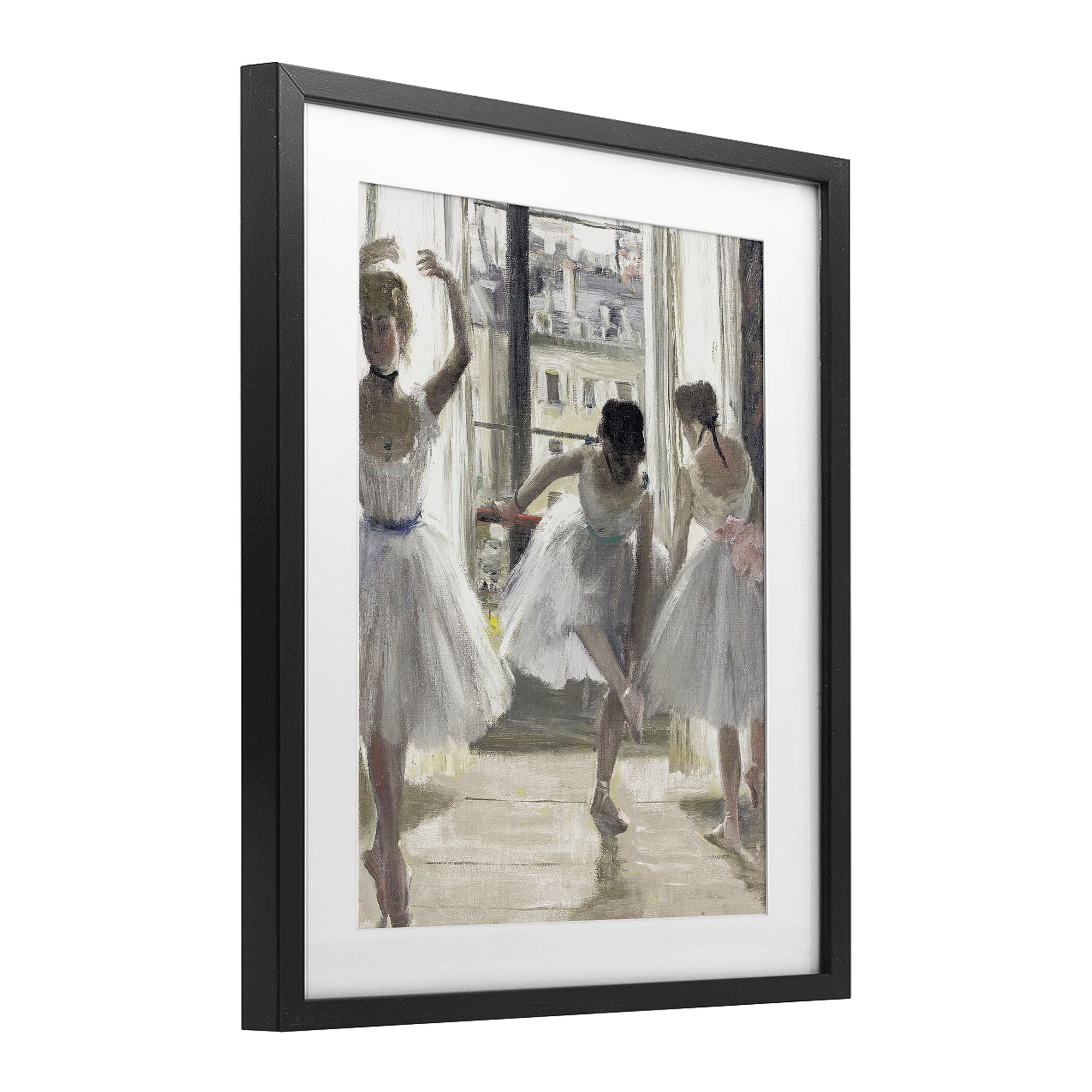 Stupell Industries Ballet Class In Practice Black Framed Print Under Glass, design by Leah Straatsma