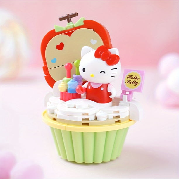 Keeppley Sanrio Kulomi Melody Una Variedad De Modelos De Bloques De Construcción De Pastel Lindos De La Serie De Pasteles De Bloques De Construcción Ensamblados Juguetes De Bloques De Construcción De