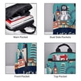 thumbnail image 3 of Fuzoiu Let's go Travel Print Lightweight Daypack,Weekender Bag for Men and Women, Travel Backpack with Padded Straps for School, Travel & Work, 3 of 7