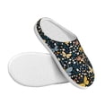 thumbnail image 3 of KLL Flowers Butterfly Pattern Adult Unisex Cozy Slippers,Fuzzy Slip-on Slippers TPR Sole Slippers Comfort Plush Home Footwear for Indoor & Outdoor-37/38, 3 of 7
