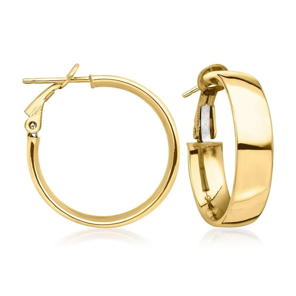 Ross-Simons Italian 14kt Yellow Gold Hoop Earrings, Women's, Adult