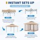thumbnail image 3 of Yeshouse Tienda de campaña al aire libre con toldo 11x11FT con mosquit, haga estallgazebo instantánea impermecon bolsa de transporte portátil, 3 of 9