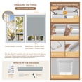 thumbnail image 5 of ZimJAHO Cordless Blackout Roller Shades for Windows, 100% Light Blocking Window Blinds, No Drill & Easy Install, for Bedroom, Living Room, Kitchen, Home and Office - Grey, 31"W x 72"H, 5 of 7