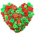 thumbnail image 4 of Botones artesanales Qovydx, 1600 unidades, rojos y verdes, surtidos de 1 a 3 cm, 4 of 7