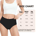 thumbnail image 6 of MecTo Underwear for Women Plus Size Stretch Cotton Briefs High Waisted Full Coverage Breathable Brief Panties 5 Pack, 6 of 6