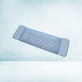 thumbnail image 3 of Drain Scalable Bathtub Tray Hollow out Shower Organizer Plastic Storage Rack for Bathroom Toilet Dark (Sky-blue), 3 of 6