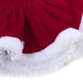 thumbnail image 4 of Baby Essentials Merry and Bright Ruffle Long Sleeve Shirt with Matching Velour Bell Flared Santa Pants & Black Velour Headband for Infant Toddler Girls of 12 Months for Christmas, Holiday & Photos, 4 of 6