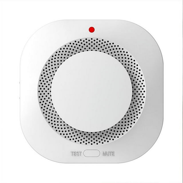 Detector de humo Alarma contra incendios con sensor fotoeléctrico avanzado, detector de humo Wi-Fi, notificaciones con servicio de monitoreo profesional opcional, paquete de 1