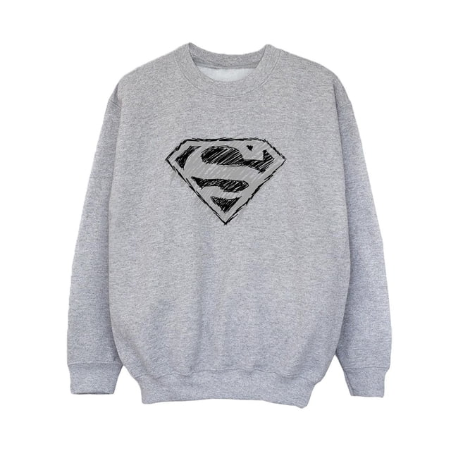 DC Comics Garçon Chandail à Logo Croquis Superman
