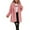 Pink, variant on Baberdicy Coat Outerwear Winter Lady Womens Warm Long Faux Coat Jacket Outerwear Women's Fur & Faux Fur Jackets & Coats Black