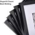 thumbnail image 2 of 8x8 Picture Frames Black Set of 9, Square 8x8 Frame Displays 4x4 with Mat or 8x8 without Mat, Gallery Wall Frames 8x8 for Wall Mounted (9 Pack, Black), 2 of 6