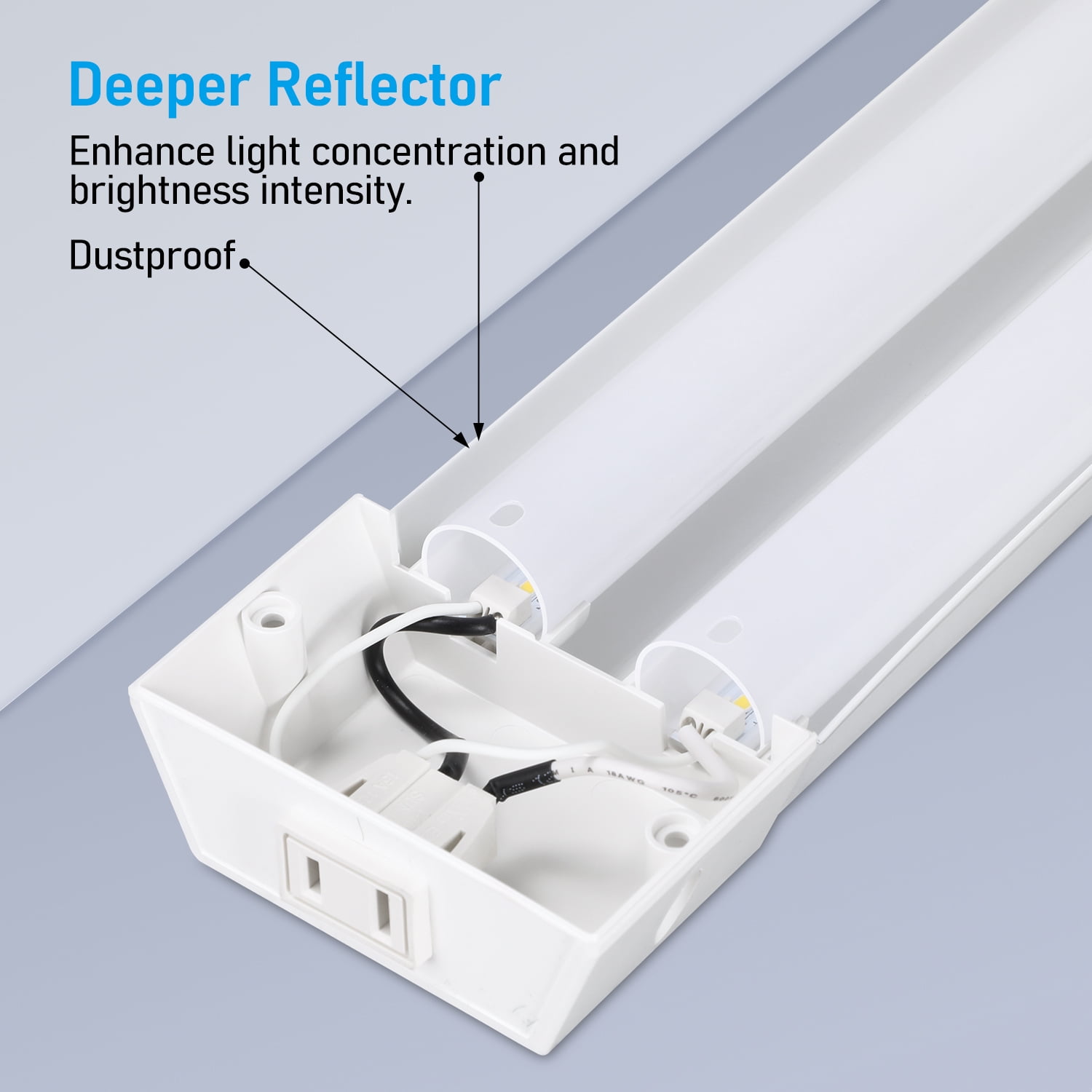 10 Pack LED Shop Light for Garage 4ft, Linkable, 5000K Daylight, 40W, Surface Mount & Suspended Mount