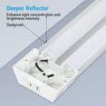 thumbnail image 4 of 10 Pack Linkable LED Shop Light 4ft, 5000K Daylight, LED Shop Light for Garage, 4 of 9