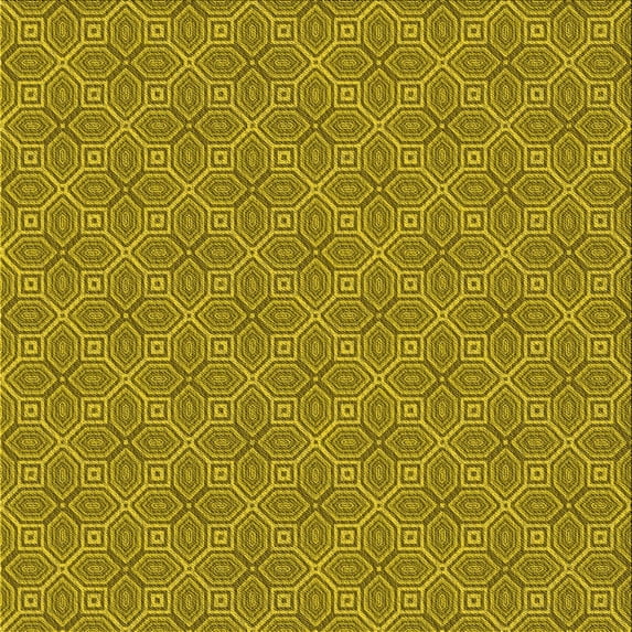 Ahgly Company Indoor Square Patterned Oak Brown Area Rugs, 7' Square