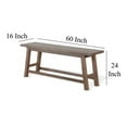 thumbnail image 5 of Yael Counter Height Bench, Light Brown Mahogany, Mindi Wood, 60 Inch, 5 of 5