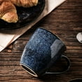 thumbnail image 4 of Coffee Mug Set, 12 Ounce, Set of 4, Ceramic Mug for Men, Women, Unique Glazed Mugs with Handle for Coffee, Tea, Milk, Cocoa, Cereal(blue), 4 of 7