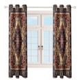 thumbnail image 4 of Bohemia 2 Panels Blackout Curtains for Bedroom Living Room Drapes Kitchen Room Window Blackout Curtain Grommet, 4 of 6