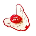 thumbnail image 4 of OULII 1Pack Custom Greeting Choice Anniversary Cards Red 3D Up, 4 of 4