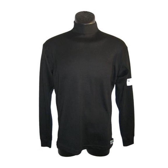 Long Sleeve Underwear Top, Black - Extra Large