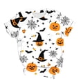 thumbnail image 5 of Mifsaly Halloween Tops for Women 2026 Spooky Witch Graphic T-Shirt Short Sleeve Crewneck Casual Fall Tees Multicolor,M, 5 of 5