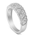 thumbnail image 4 of 18k White Gold 1/3ct TDW Diamond Cluster Ring(G-H, VS1-VS2), 4 of 6