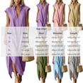 thumbnail image 3 of SAWOBUUN Womens Cotton Maxi Dress Sleeveless Deep V Neck Side Split Casual Summer Long Dress with Pockets, 3 of 8