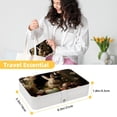 thumbnail image 5 of Easter PU Leather Jewelry Box with Removable Compartment and Earring Holder, Portable Travel Organizer, 5 of 6