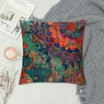 thumbnail image 2 of Nawypu  Throw Pillow Covers Abstract Mandala Flowers Square Pillowcases for Home Decor Sofa Car Bedroom Aesthetic Vintage Wild Floral Colorful Design Pillow Cases, 2 of 5