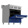 thumbnail image 4 of ZLINE 30 in. Professional Dual Fuel Range in DuraSnow Stainless Steel with Blue Gloss Door (RAS-BG-30), 4 of 5