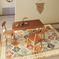 thumbnail image 5 of rugs for living room Machine washable5x7 Area RugsUltra-Thin Washble Rug, Stain Resistant Anti Slip Backing Rugs for Living Room,Bedroom, Vintage Home Decor Area Rug Father's Day Easter Gifts Rugs, 5 of 10