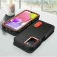 thumbnail image 7 of for Galaxy A03s Case with Kickstand, [10FT Military Drop Protection] Rugged Heavy Duty Hard PC+Soft Silicone Rubber Bumper Hybrid Triple-Layer Case for Samsung Galaxy A03s,
Black+Orange, 7 of 7