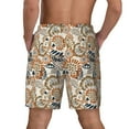 thumbnail image 3 of Sigee Floral Paisley Print Mens Swim Trunks with Compression Liner Quick Dry Swim Stretch Beach Shorts with Pockets,S-3XL, 3 of 7