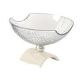 thumbnail image 3 of Frutero de pedestal, frutero de pedestal, soporte para postres, frutero transparente, bandeja para frutas para encimera de cocina, mesa de comedor,, 3 of 8