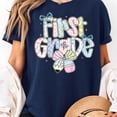 thumbnail image 3 of Cute Preppy First Day Of School Floral First Grade For Girls T-Shirt Unisex, Sizes S-5XL, Tbun, 3 of 5