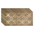 thumbnail image 1 of FASÄDE Regalia Decorative Vinyl 2ft x 4ft Glue Up Ceiling Panel in Copper Fantasy (5 Pack), 1 of 5