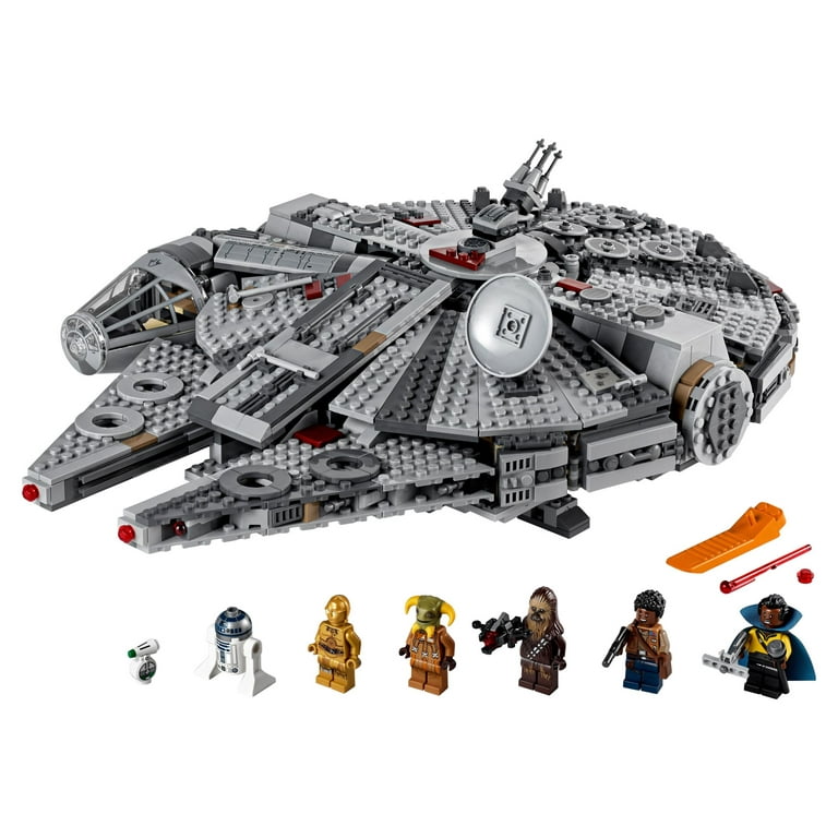 LEGO Star Wars Millennium Falcon 75257 Starship Model for Kids Adults with 7 Minifigures Walmart