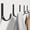 Black, variant on 5 Pack Towel Hooks, Stainless Steel Wall Hanger, Clutter-Free Hooks for Hanging Towels, Coats, Robes, Clothes, Hats & Bags, 22LB, Black