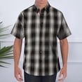 thumbnail image 2 of kamemir Men's Regular-Fit Short-Sleeve Poplin Shirt(Black,XXL), 2 of 4