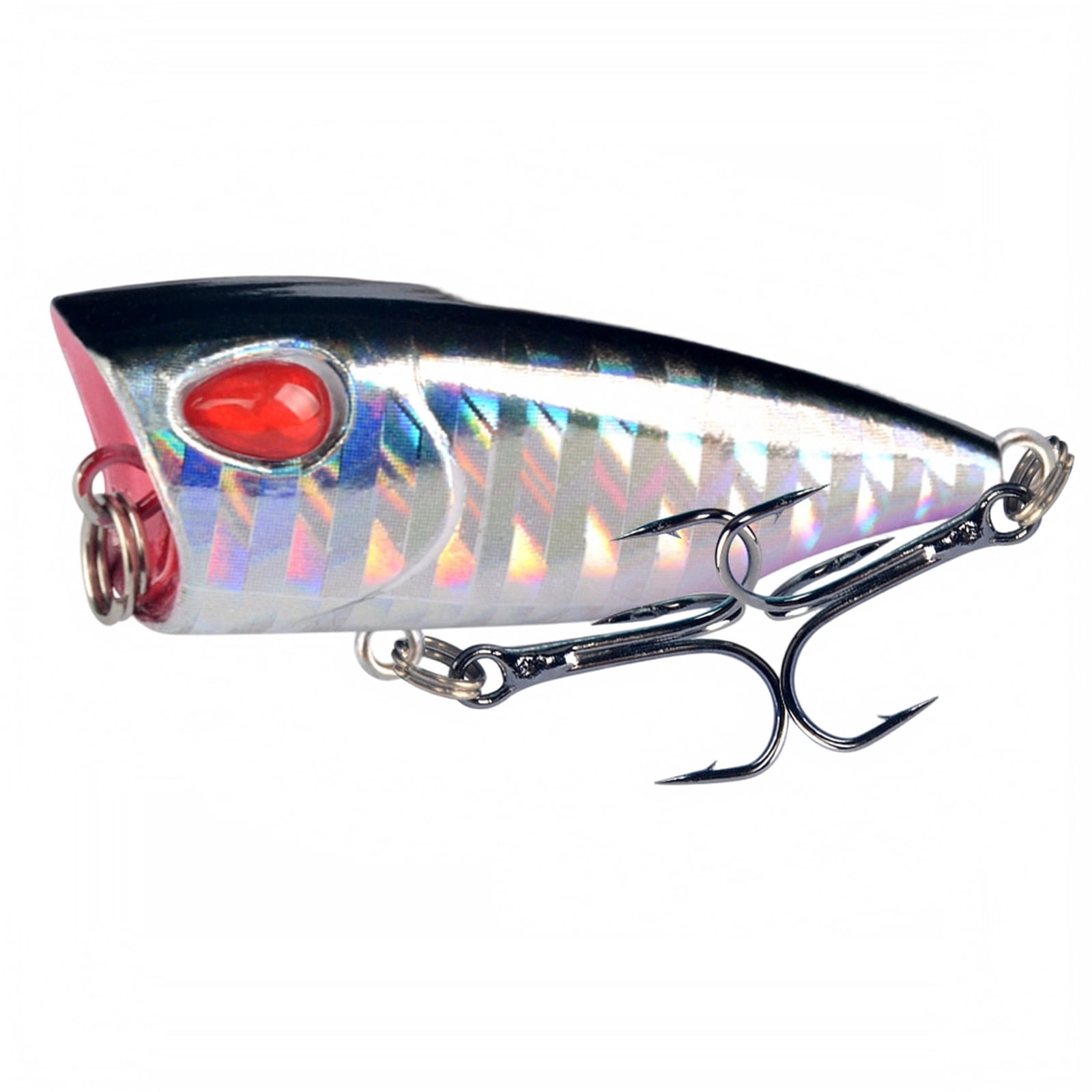 Mini Popper Fishing Lure Hard Bait Topwater Artificial Fish Bait Treble Hooks Bionic Surface Lure Freshwater Tackle
