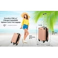 thumbnail image 2 of Luggage Travelers Club Chicago - Carcasa rígida, ampliable, 20 pulgadas, color morado, 2 of 7