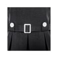 thumbnail image 5 of Girls Dress Black Button Back School Uniform Pleated Hem 10, 5 of 7