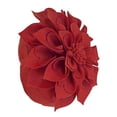 thumbnail image 4 of Fennco Styles Handmade 3D Heart-Shaped Petals Flower Decorative Throw Pillow Cover & Insert 16 Inch Round - Red Floral Pillow for Couch, Home Décor, Bedroom Décor and Holiday, Housewarming Gift, 4 of 8