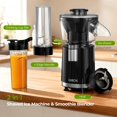 thumbnail image 2 of QIBOX Snow Cone Machine & Smoothie Blender 2 in 1, 700W Powerful Shaved Ice Machine Slushine Machine, Healthy Frozen Drink Maker with Stainless Steel, 2 of 9
