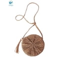 thumbnail image 2 of Deago Women's Straw Crossbody Bags Weave Rattan Summer Beach Shoulder Bag Purse Handbags with Tassel, 2 of 10