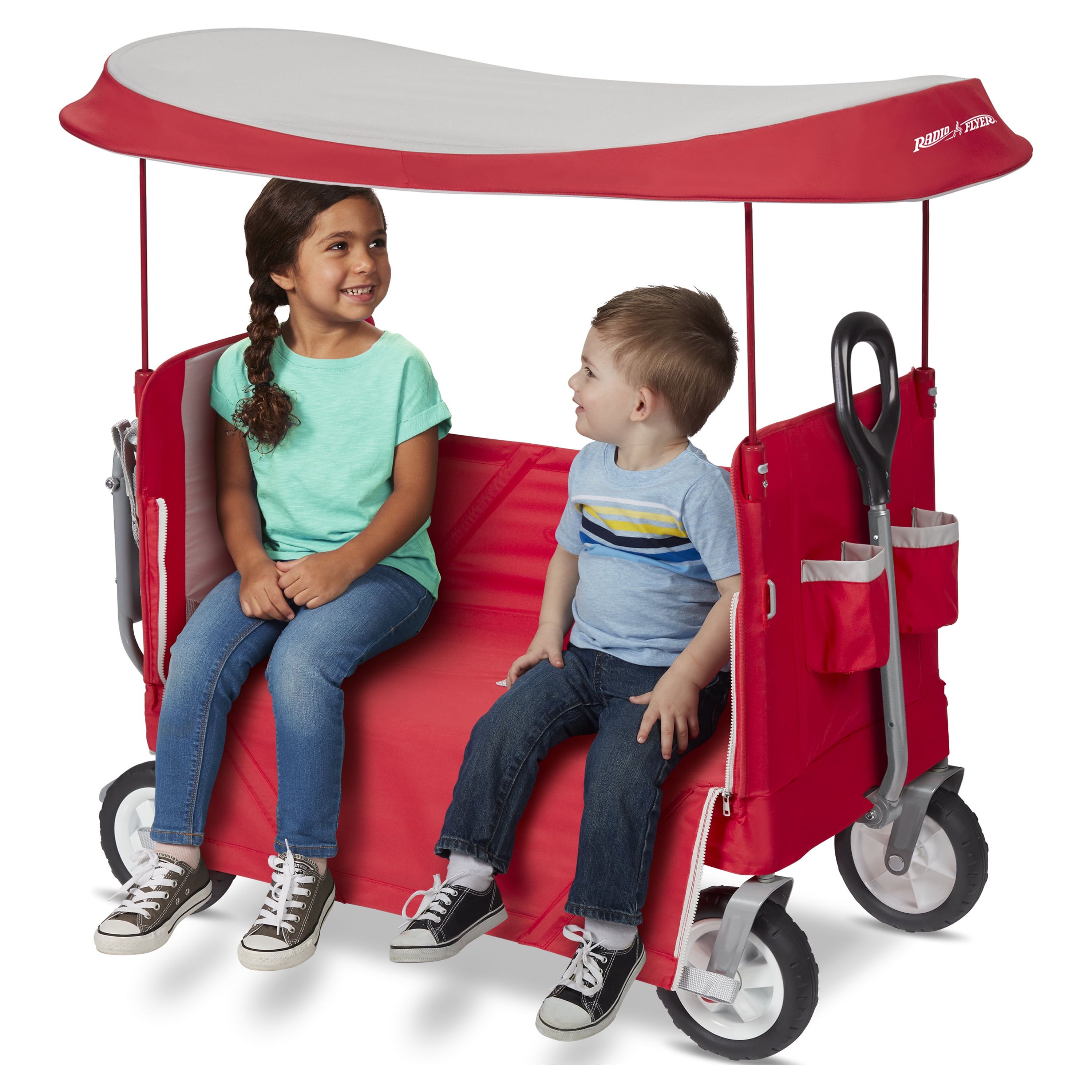 Radio Flyer, 3-in-1 Tailgater Wagon with Canopy, Folding Wagon, Red - image 4 of 20