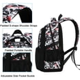 thumbnail image 4 of Mochila Bluboon para niños, camuflaje escolar, 17,5 L, negra, 4 of 9