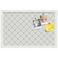 thumbnail image 2 of PinPix 22x14 Custom Cork Bulletin Board Argyle Gray Poster Board Has a Fabric Style Canvas Finish, Framed in Argyle Gray, by ArtToFrames (PinPix-638), 2 of 6